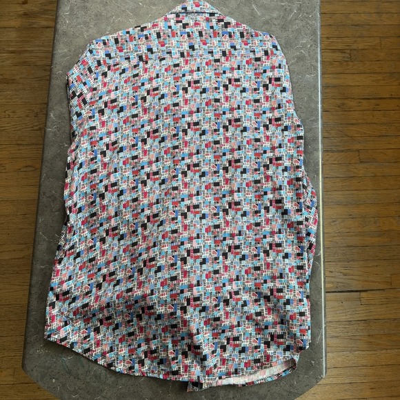 Robert Graham Shirt Mens XL Abstract Print Long Sleeve Button Up Classic Casual - Picture 7 of 9